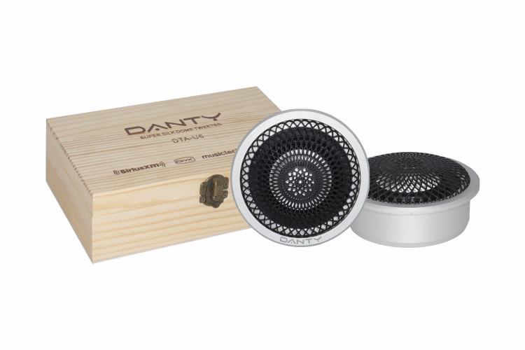 Loa Treble Danty DTA-U6 - Cao Cấp đựng trong hộp gỗ viền kim loại hoa văn phong cách Western