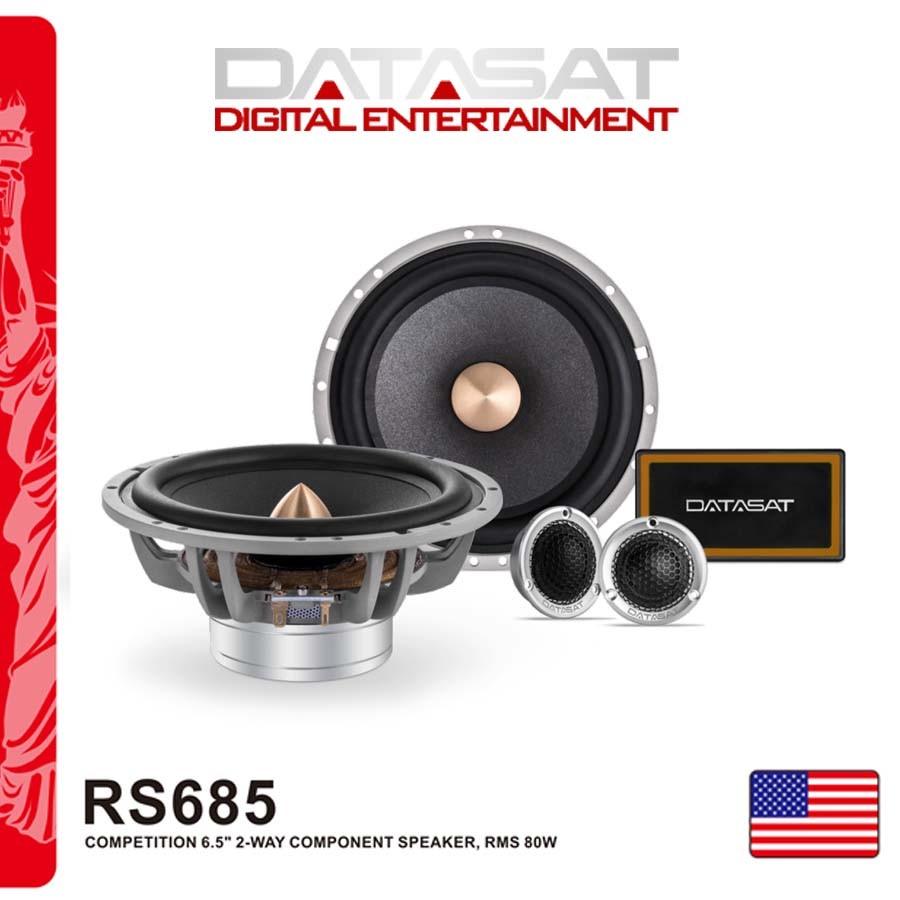 Loa cánh  phân tần 2 way  cho ô tô -  Loa DATASAT 2 way RS 685 chất lượng âm thanh từ Mỹ đẳng cấp cao