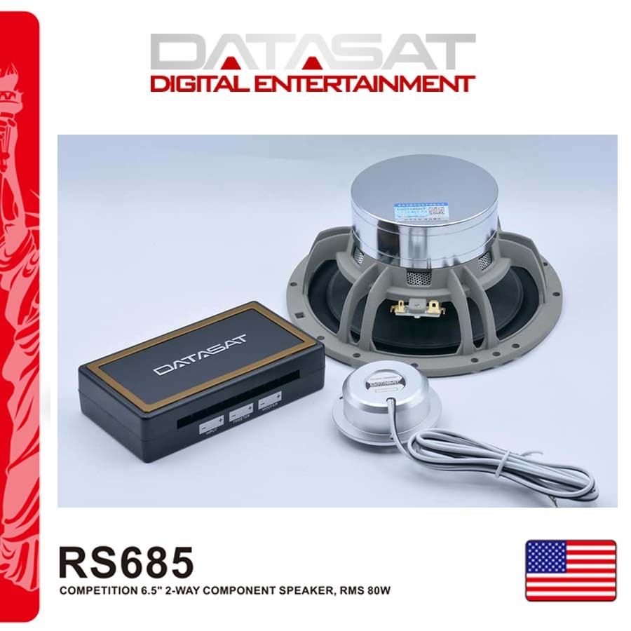 Loa cánh  phân tần 2 way  cho ô tô -  Loa DATASAT 2 way RS 685 chất lượng âm thanh từ Mỹ đẳng cấp cao