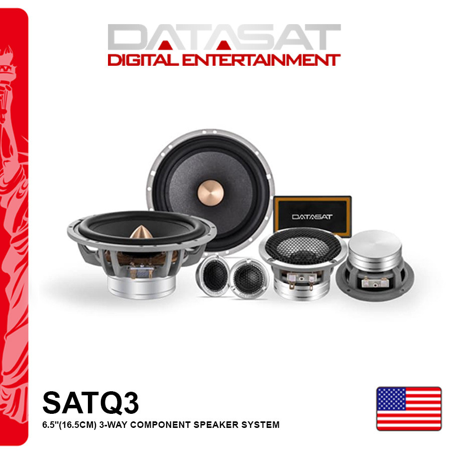Loa cánh phân tần 3 way - Loa DATASAT 3 way SAT Q3 chất lượng âm thanh từ Mỹ đẳng cấp cao