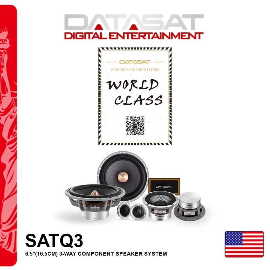 Loa cánh phân tần 3 way - Loa DATASAT 3 way SAT Q3 chất lượng âm thanh từ Mỹ đẳng cấp cao