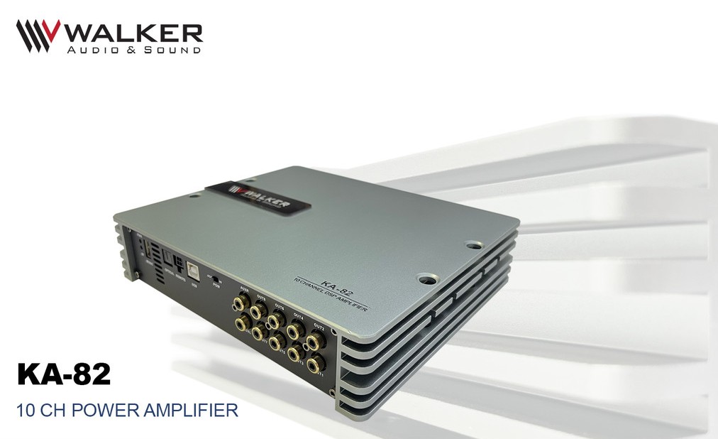 DSP Walker KA82 - Siêu phẩm 10 kênh thế hệ mới sử dụng App cắt tần tinh chỉnh độc lập qua PC