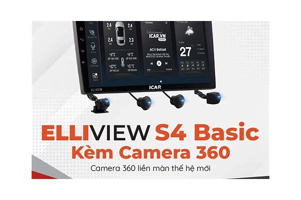 Màn hình Android Elliview S4 Basic liền Camera 360