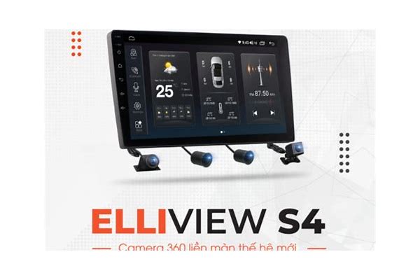 Màn hình Android Elliview S4 Premium liền Camera 360
