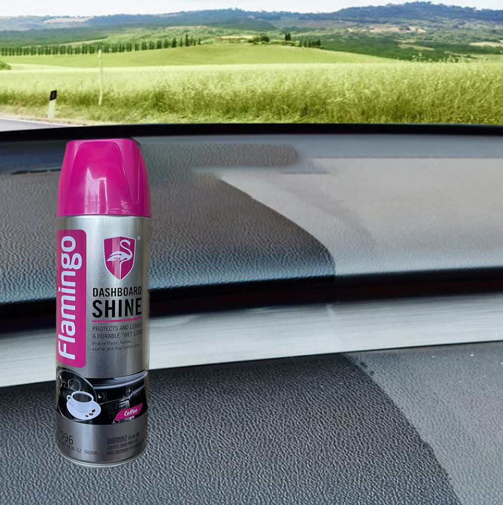 Bình Xịt Dưỡng Bóng Nội Thất Ô Tô Vị Cafe - Flamingo F096
