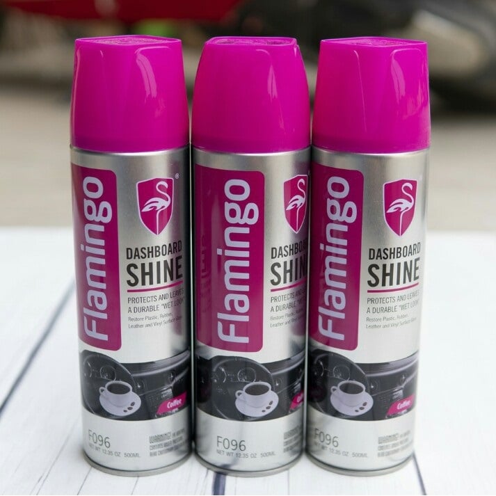 Bình Xịt Dưỡng Bóng Nội Thất Ô Tô Vị Cafe - Flamingo F096