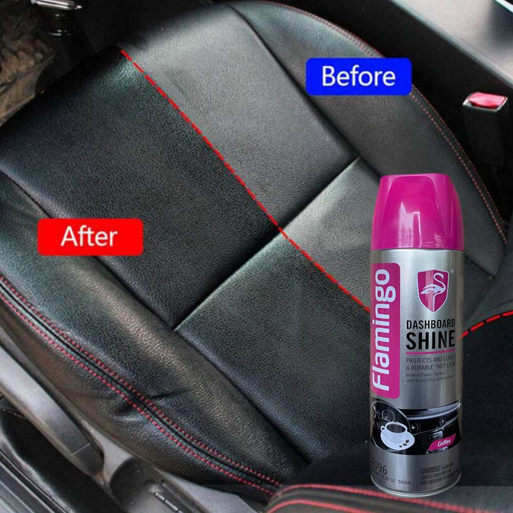 Bình Xịt Dưỡng Bóng Nội Thất Ô Tô Vị Cafe - Flamingo F096