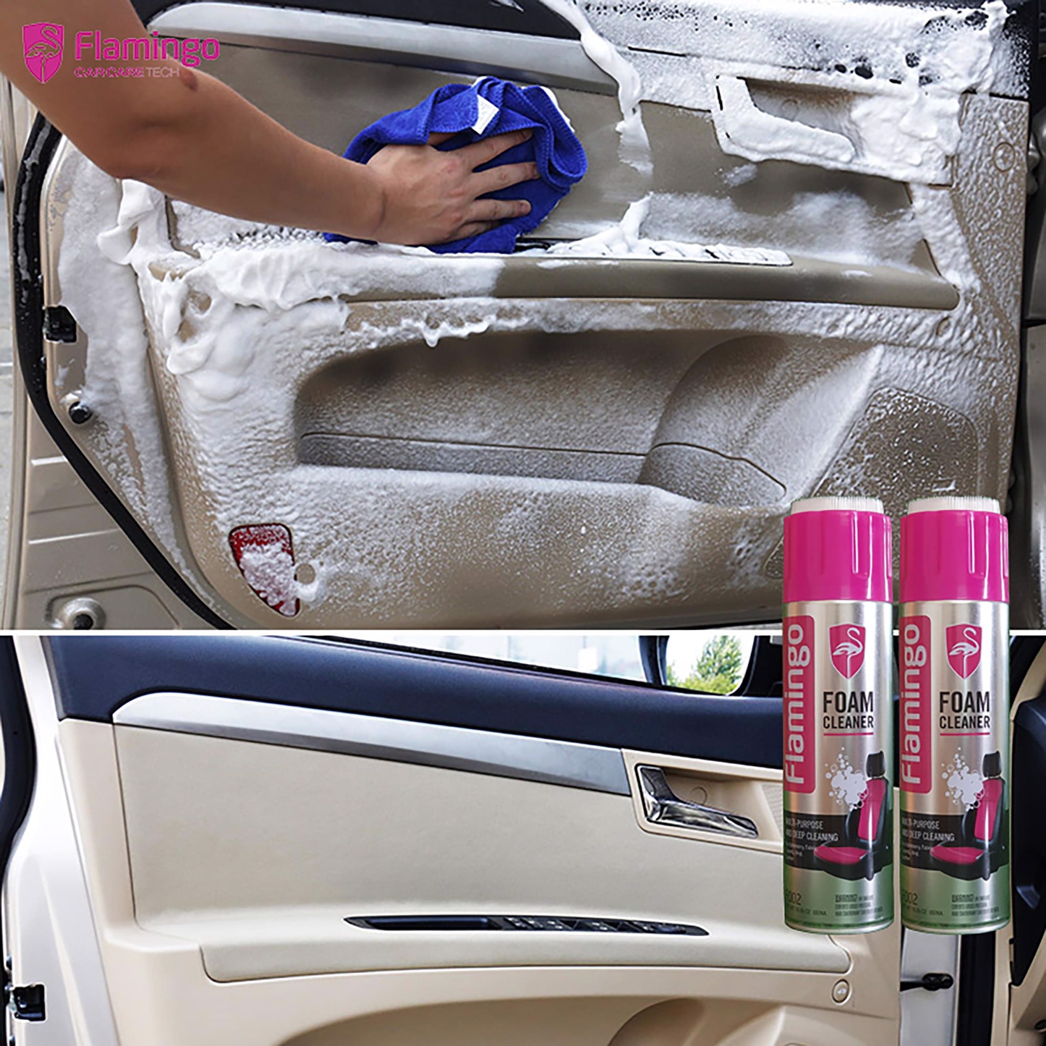 Bọt vệ sinh đa năng Flamingo Foam Cleaner F002 hàng chính hãng chất lượng cao