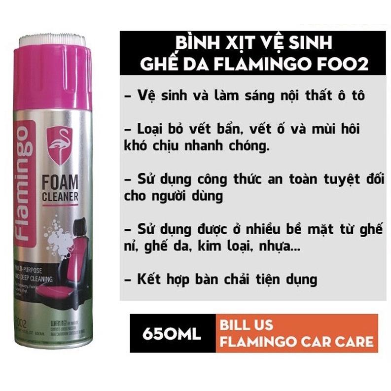 Bọt vệ sinh đa năng Flamingo Foam Cleaner F002 hàng chính hãng chất lượng cao