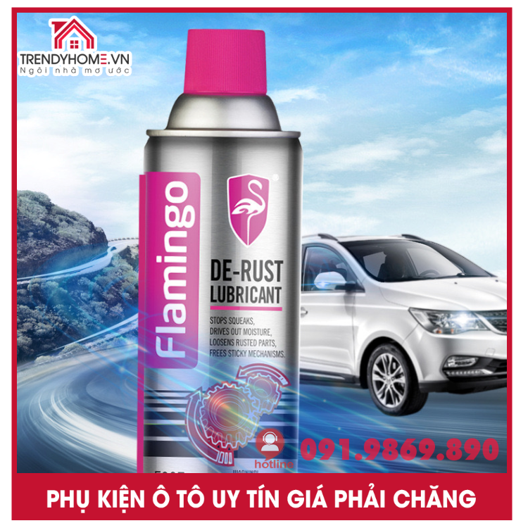 Dung dịch chế hòa khí tẩy rửa tạp chất Flamingo Carburetor & Choke Cleaner (F005) 450ml