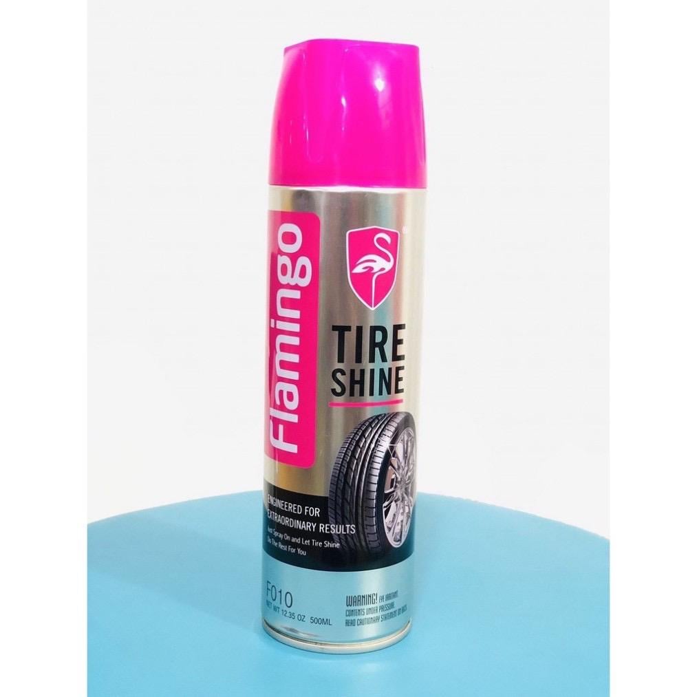 Dưỡng lốp flamingo Tire Shine F010 làm mới cao su làm đen lốp