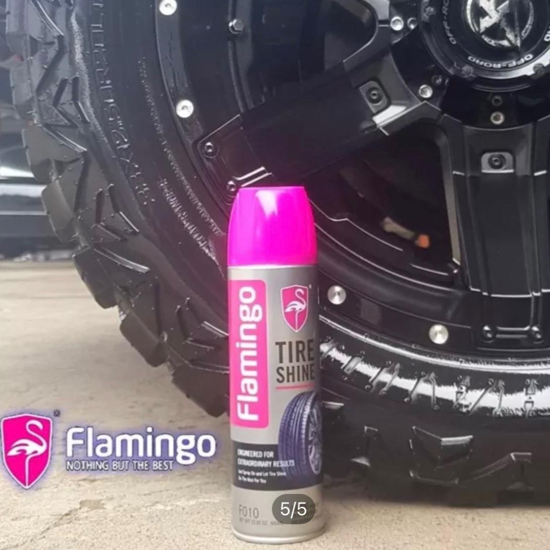 Dưỡng lốp flamingo Tire Shine F010 làm mới cao su làm đen lốp