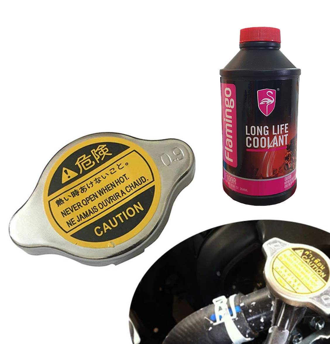 Nước Làm Mát Động Cơ Màu Đỏ Flamingo F109R - Hãng Phân Phối Chính Thức