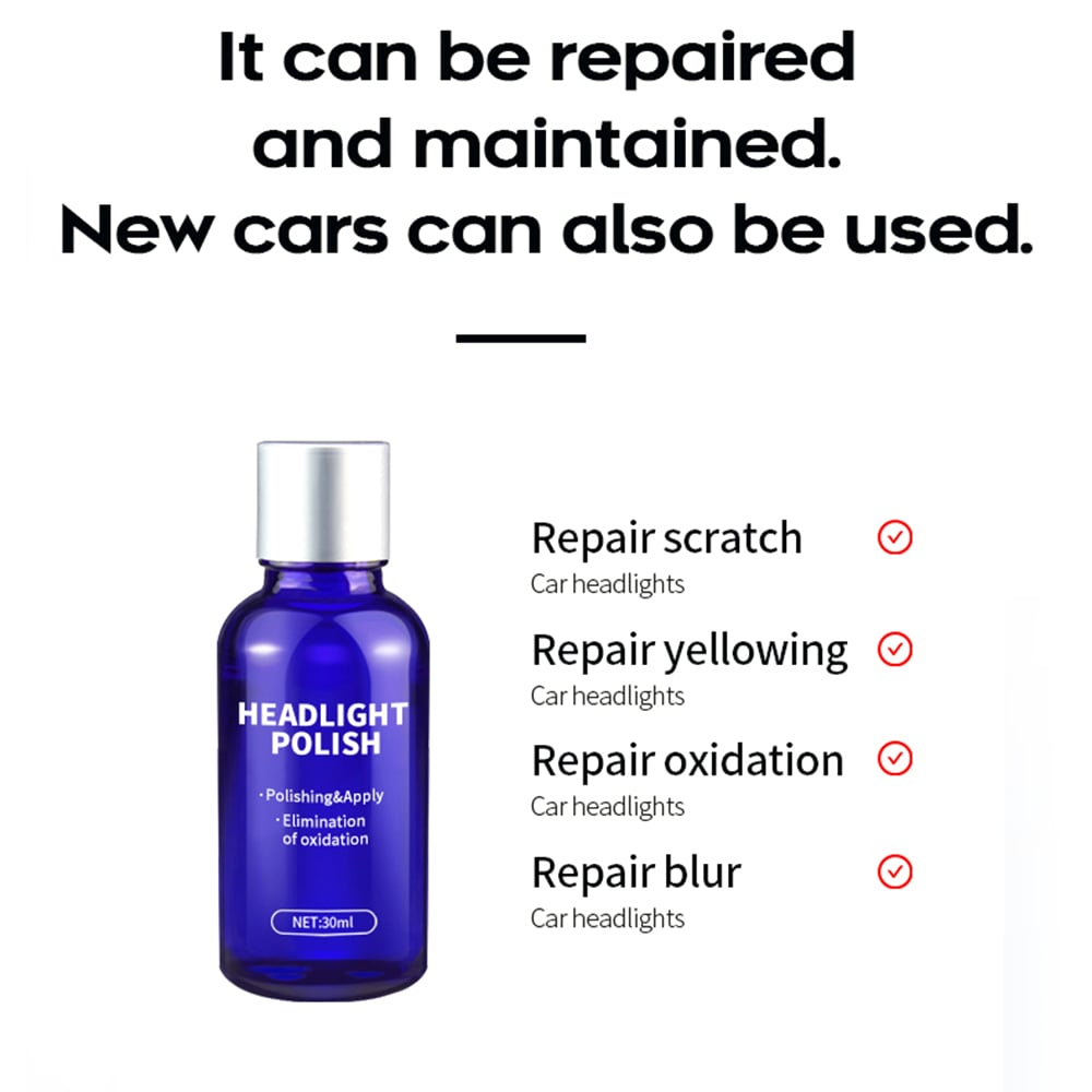 Dung Dịch Tẩy Rửa ố mốc làm mới Đèn pha cho xe hơi ô tô xe máy nhựa trong mica