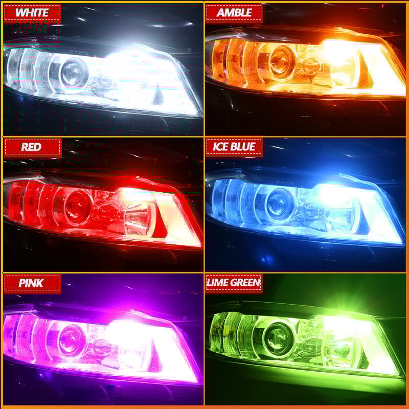 1 cặp (2 CHIẾC) VF5 Bóng Đèn Led Demi T10/W5W - Trắng/Xanh băng/Đỏ/Vàng/Hồng/Xanh chanh