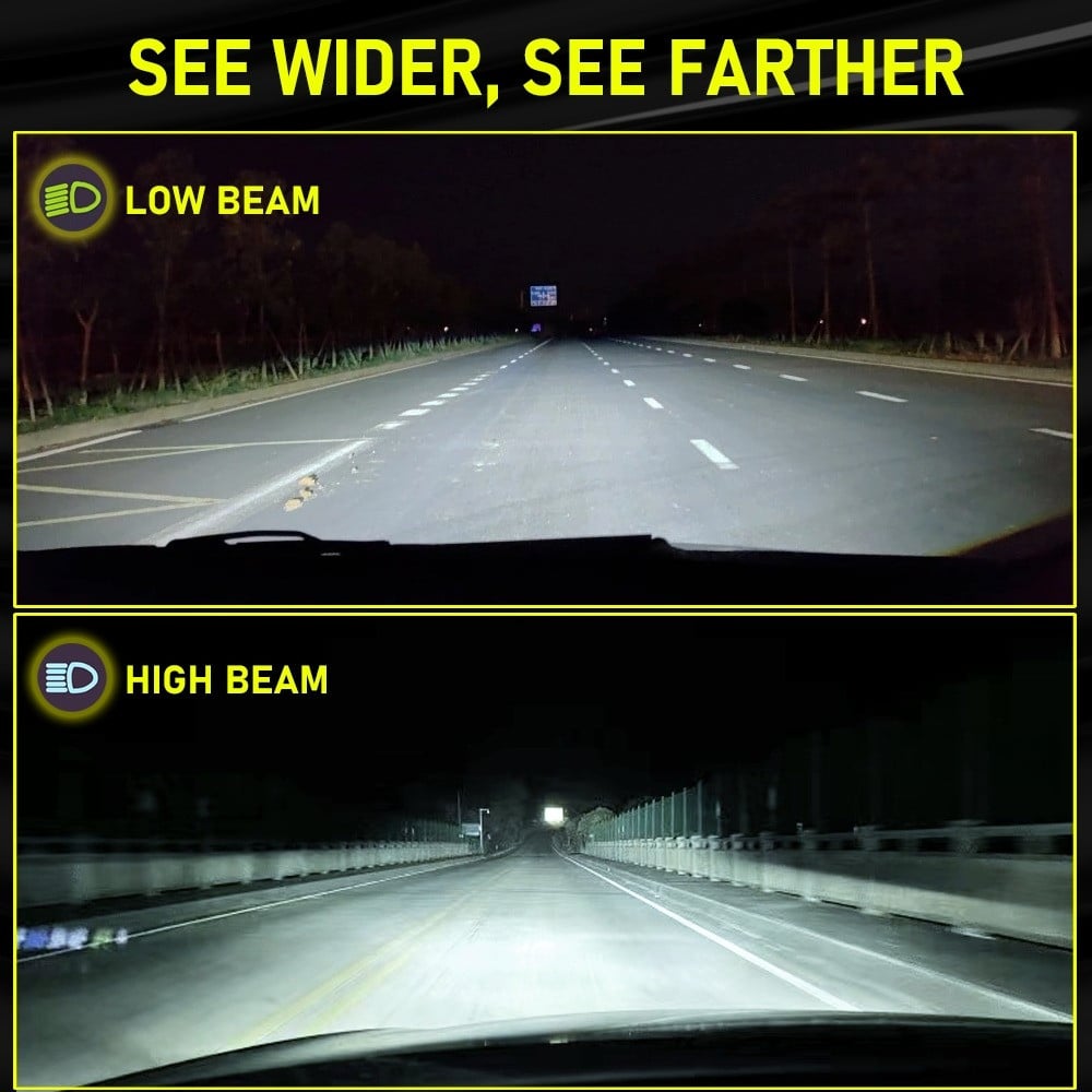 2 Bóng Đèn Cos Pha LED VinFast VF5 / VF5 Plus LED H7 Đèn Pha/ Cos - Trắng 6000K / 90W - 160W