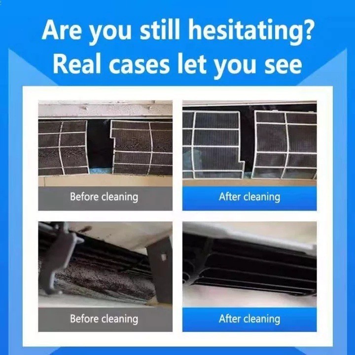 Bình Xịt Vệ Sinh Điều Hòa Máy Lạnh 500ML - Chai Xịt Bọt Vệ Sinh Máy Lạnh Lưới Lọc Và Khử Khuẩn,Khủ Mùi Hôi