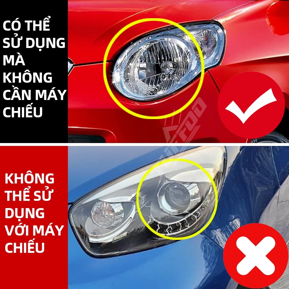 Bóng đèn Cos / pha LED 2 Chiếc cho Kia Morning chân H4 Chùm thấp cao - Trắng 6000K