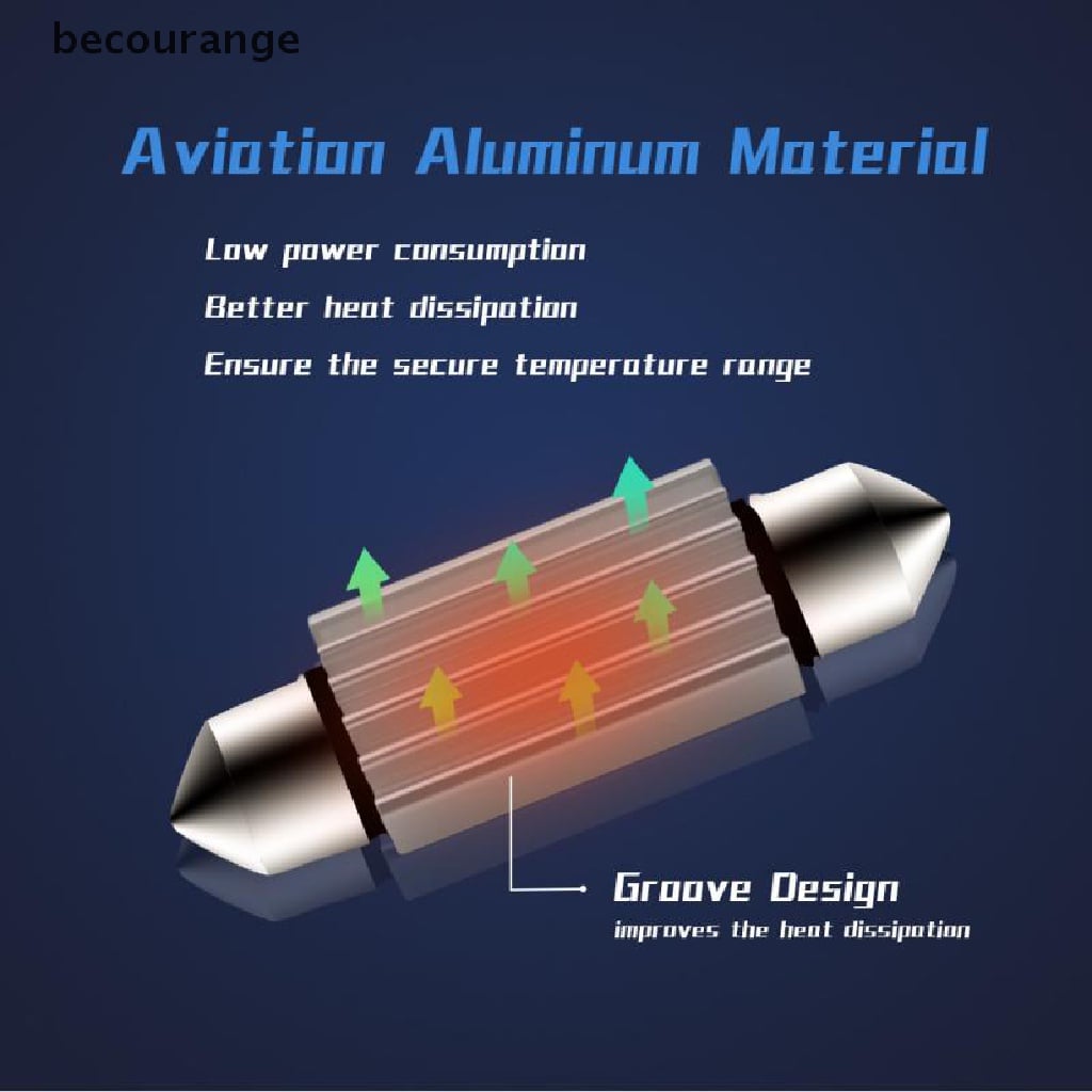 Bóng Đèn LED Gắn Trần Xe Hơi Siêu Sáng 31mm 36mm 39mm 41mm 41mm C5W