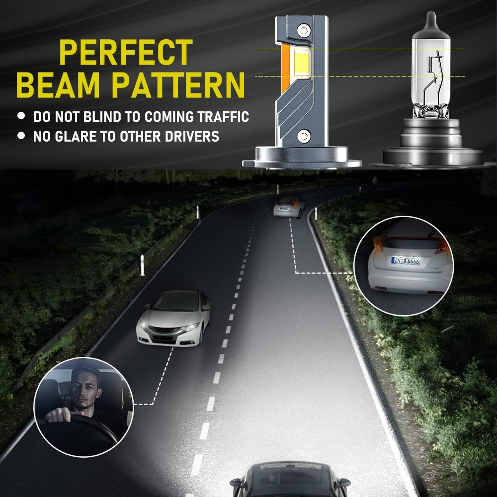 Bóng Đèn LED VF3 pha xa, pha gần, pha cos - Trắng 6000K 160W 22000LM công suất chuẩn