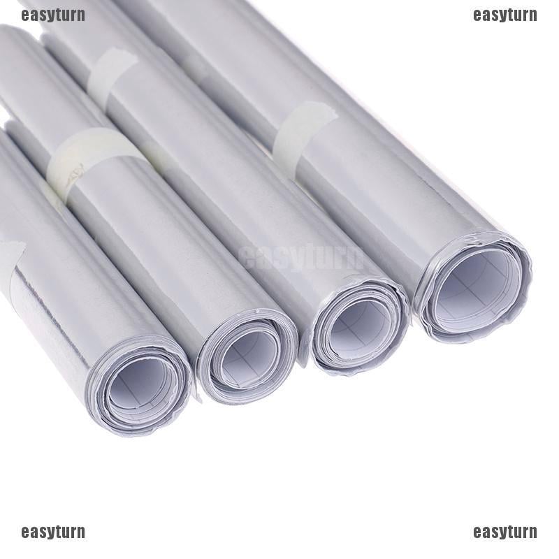 Car silver glossy mirror stretchable chrome vinyl wrap decal film stickers