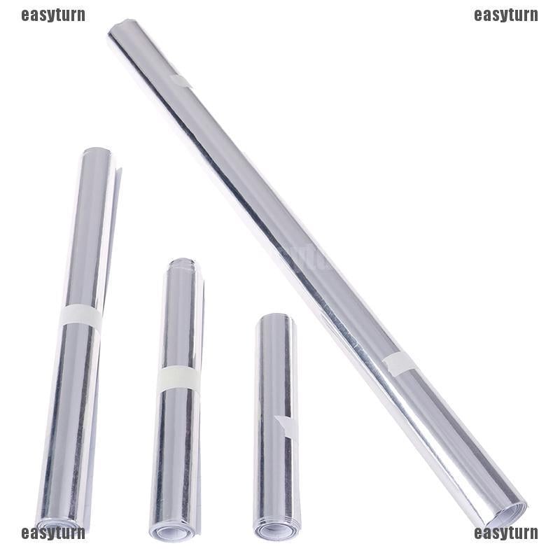 Car silver glossy mirror stretchable chrome vinyl wrap decal film stickers