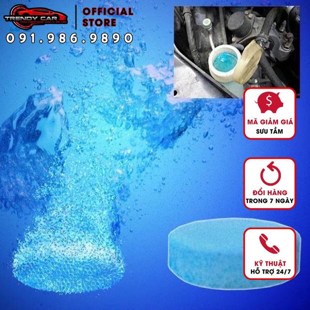 ⚡️Combo 10 Sủi rửa kính ô tô⚡️| Sủi rửa kính ép vỉ | Sủi rửa kính đóng túi | sủi rửa kính pha 4 lít nước cho xe hơi