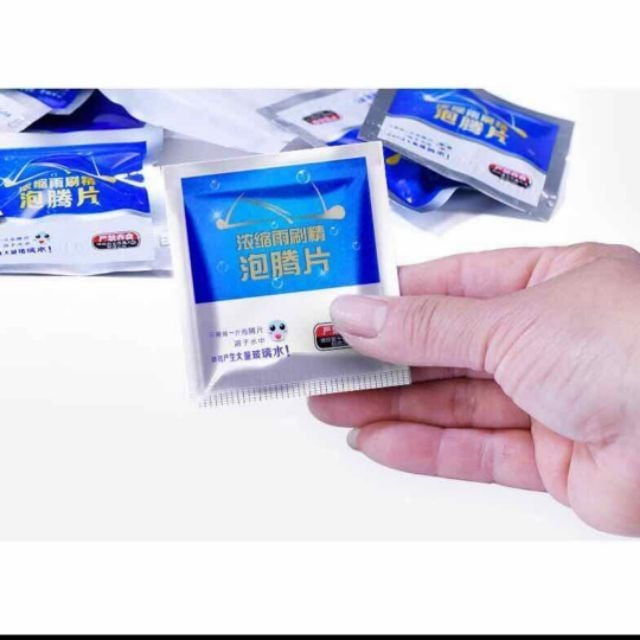 ⚡️Combo 10 Sủi rửa kính ô tô⚡️| Sủi rửa kính ép vỉ | Sủi rửa kính đóng túi | sủi rửa kính pha 4 lít nước cho xe hơi