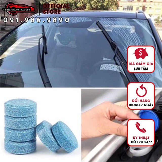 Combo 10 viên sủi rửa kính xe ô tô - Trendyhome Store - Cửa hàng nội thất ô tô