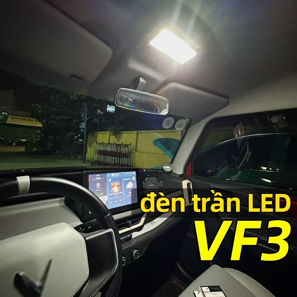 Combo 2 bóng đèn VF3 đèn trần LED  - Trắng nhiều loại cho xe Vinfast