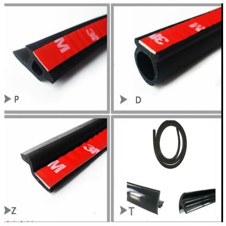 Combo Gioăng cao su chống ồn đầy đủ cho xe hơi dòng SUV (Gioăng D, P, Z, B lõi thép) Loại cách âm chống ồn xe hơi xịn