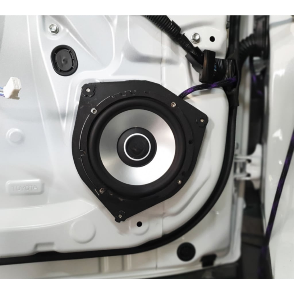 Combo Phụ Kiện Độ Loa Toyota Giắc Loa Dây Nguồn Mút Hướng Âm Vành Che Nước Phụ Kiện Cắm Zin Toyota