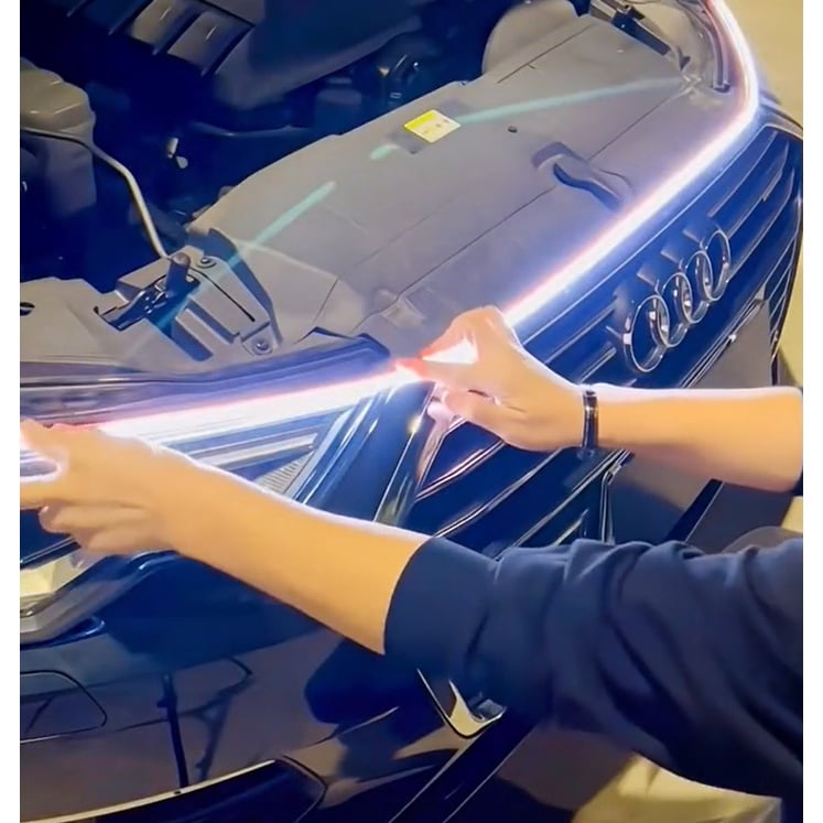 Dây đèn led chạy đuổi dán nắp capo độ đèn xe đơn giản chất lượng cao