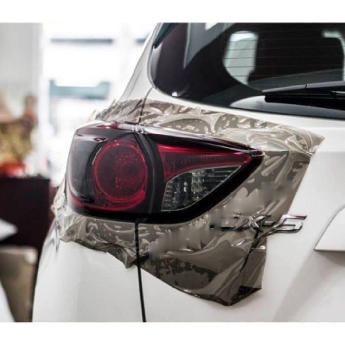 Decal dán đèn xe 3 lớp khổ 60cm loại cao cấp dán ô tô xe máy chống xước