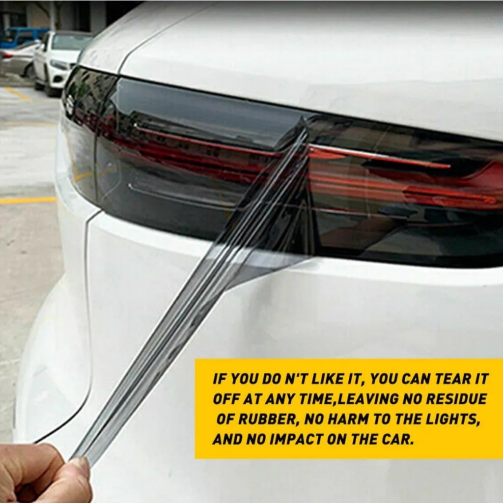 Decal dán đèn xe 3 lớp khổ 60cm loại cao cấp dán ô tô xe máy chống xước