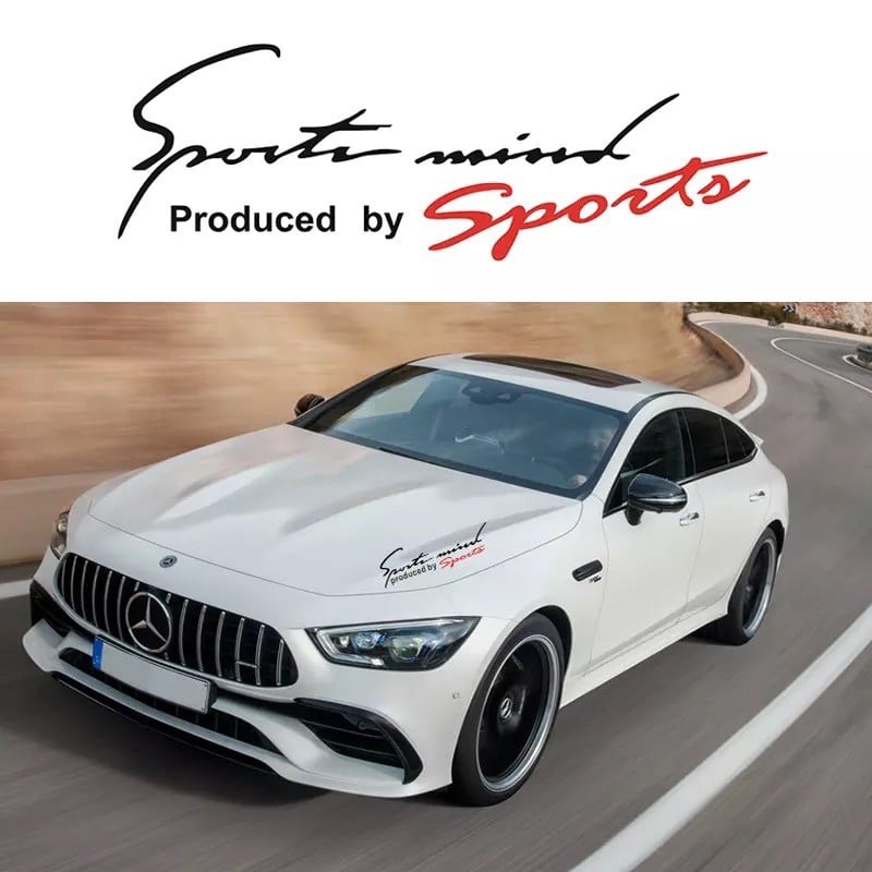 decal sport mind phản quang dán xe hơi, tem thể thao cho ô tô, stiker trang trí xe hơi