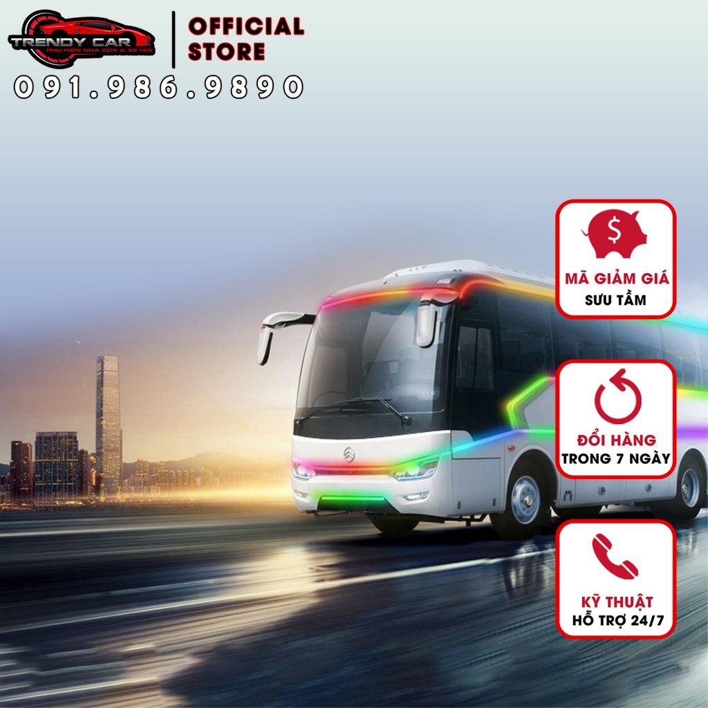 Đèn LED 24V ánh sáng trung bình nhiều màu sắc trang trí cho xe tải Cửa hàng ngoại thất ô tô Trendy Car