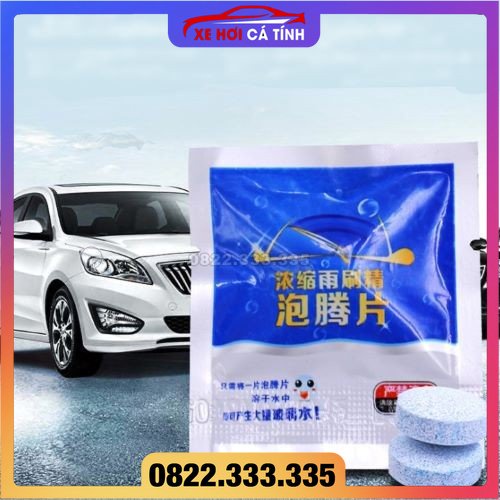 [Free ship 50k] Combo 12 viên sủi rửa kính ô tô Viên Nén Đóng Túi Hạn Sử Dụng Dài