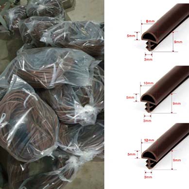 Gioăng cao su làm khít cánh cửa dạng gài cao su siêu bền, cuộn Gioăng cây thông dài 5 mét cài khe cửa cách âm chống ồn ngăn bụi