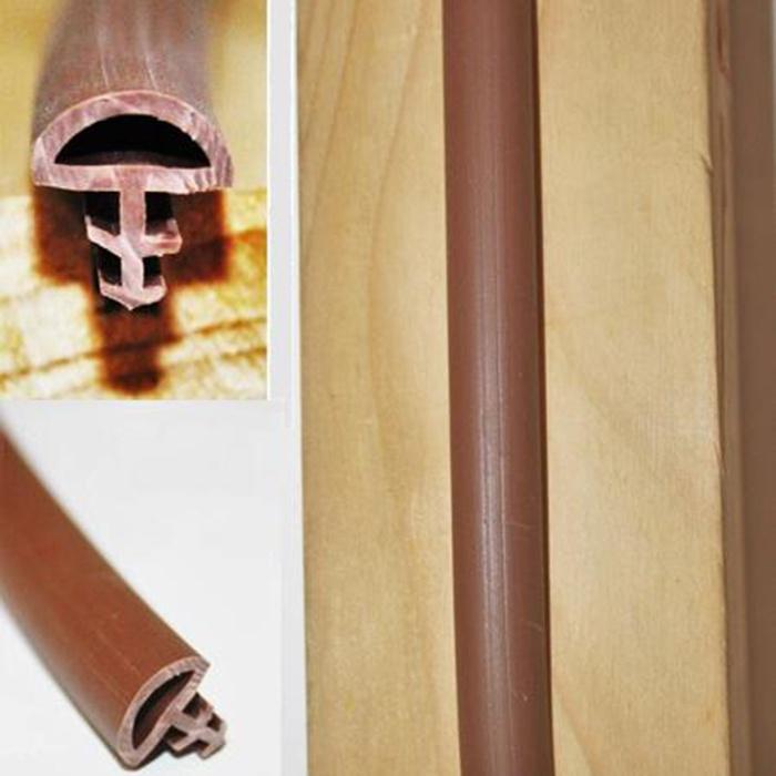 Gioăng cao su làm khít cánh cửa dạng gài cao su siêu bền, cuộn Gioăng cây thông dài 5 mét cài khe cửa cách âm chống ồn ngăn bụi