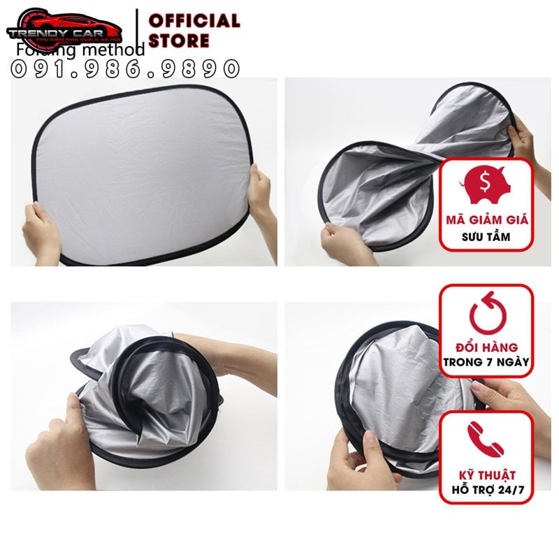 Rèm chắn nắng cho Ô tô Bộ 6 Tấm Che Nắng Ô Tô