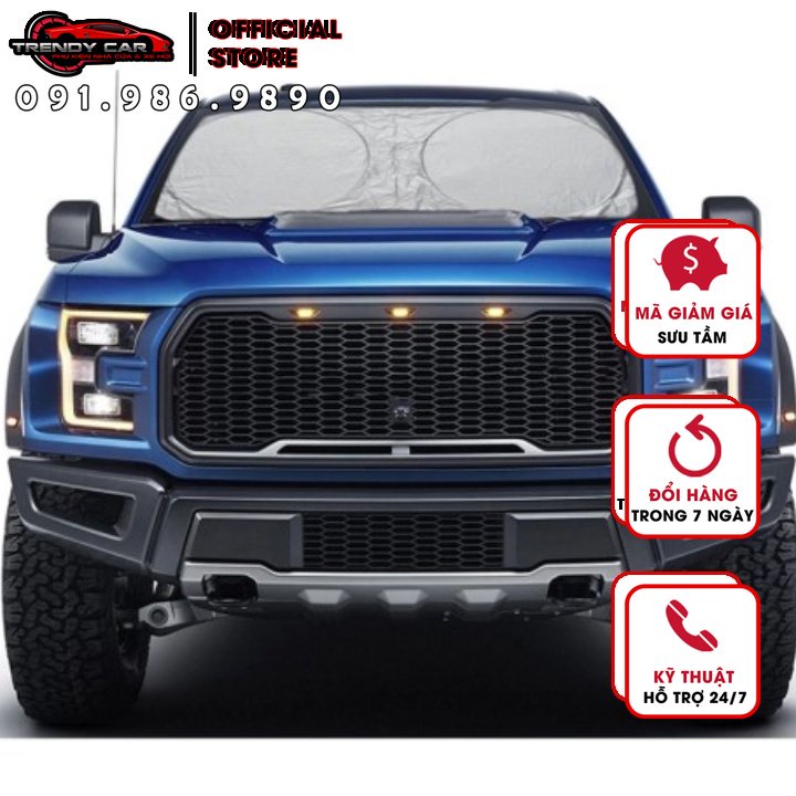 Rèm chắn nắng cho Ô tô Bộ 6 Tấm Che Nắng Ô Tô