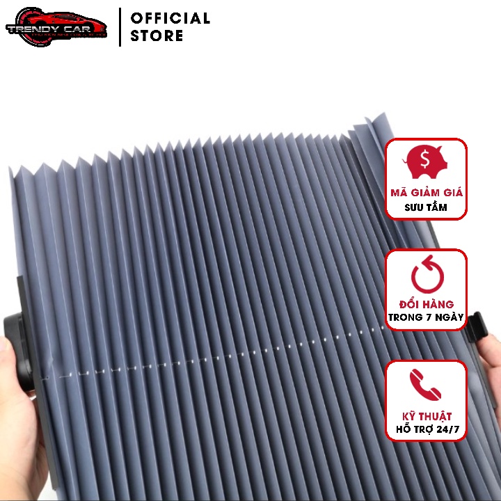 Rèm chắn nắng cho Ô tô Rèm Chắn Nắng Kính Lái Ô Tô Thông Minh | Dạng mành rèm nguyên chiếc | Chất liệu phản quang