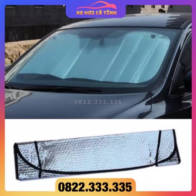 Rèm chắn nắng kính lái cho Ô tô Tấm chắn nắng phản quang , chống nắng kính lái ô tô xốp bạc gắn trong