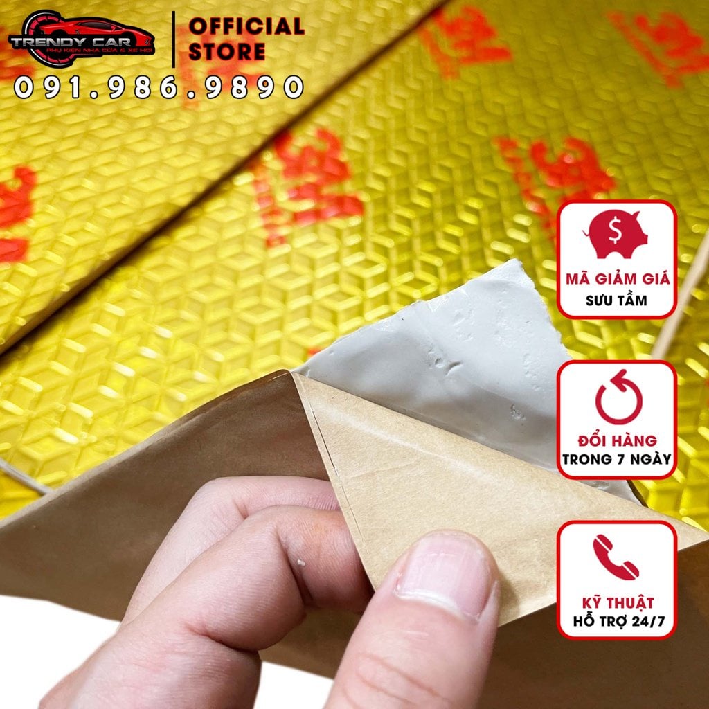 Tấm chống ồn ô tô 3M Acoutis 3 lớp màu đen siêu cách âm. Tấm cách âm 3M 80x46 cm. Hàng nhập khẩu