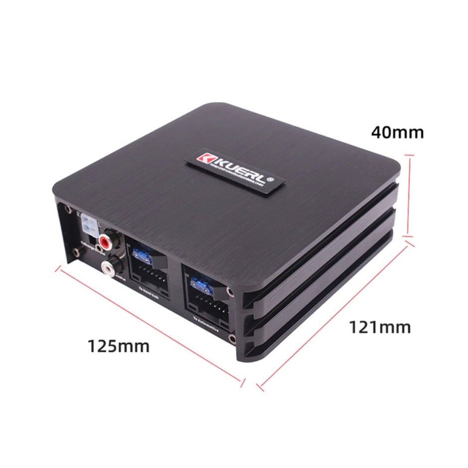 DSP Bộ khuếch đại âm thanh kèm Amply 8 kênh dành cho màn android ô tô cắm dắc zin KUERL