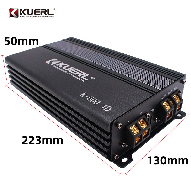 DSP 600W Cho Sub Hơi Bộ Khuếch Đại Âm Thanh Ô Tô Kênh Đơn chuyên dụng cho loa sub hơi công suất 600W Kuerl K-600.1D