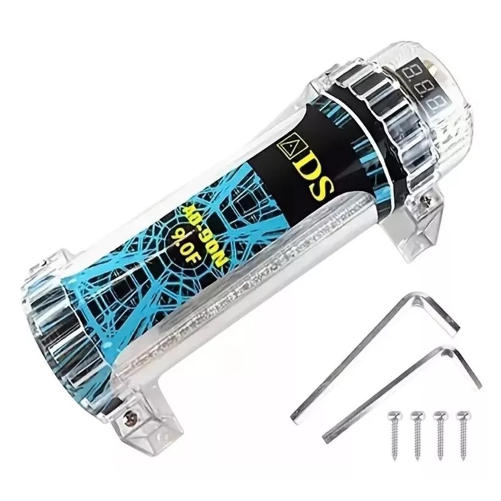 Tụ điện âm thanh kỹ thuật số 9.0 Farads cho âm thanh xe hơi KUERL công suất 10000 W có hiển thị điện áp