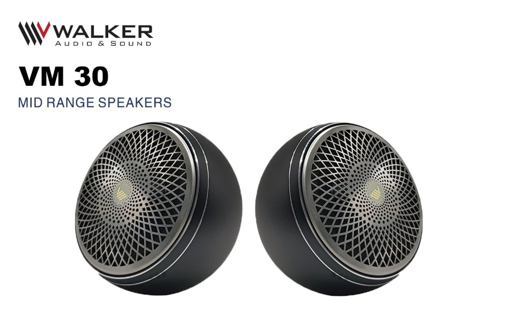 Loa Walker VM30 Bộ 2 Loa Trung tần 3 Inch Chất Lượng Cao cho Xe Hơi - Tweeter Hifi Đặt Taplo đẳng cấp