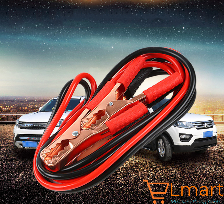 Dây câu bình ắc quy ô tô lõi đồng - 500A, 1000 A, 2000 A kích điện ắc quy cứu hộ ô tô chất lượng cao